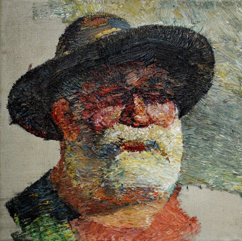 "Studiu. Portret" by Veaceslav Uzun, 2015, oil on canvas