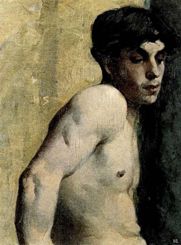 "Pictură. Figură / semifigură" by Helene Schjerfbeck