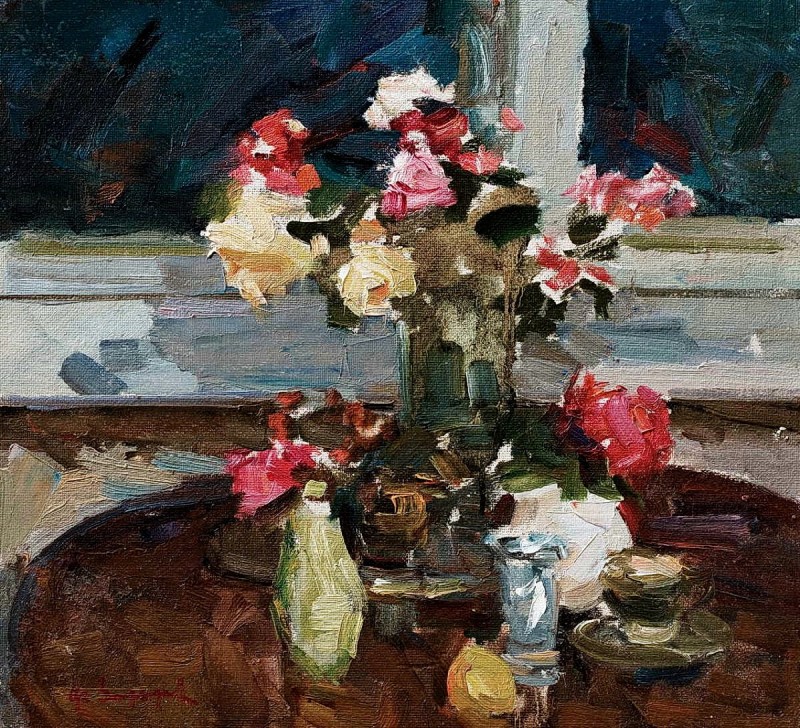 "Pictură. Flori" by Fyodor Z. Zakharov