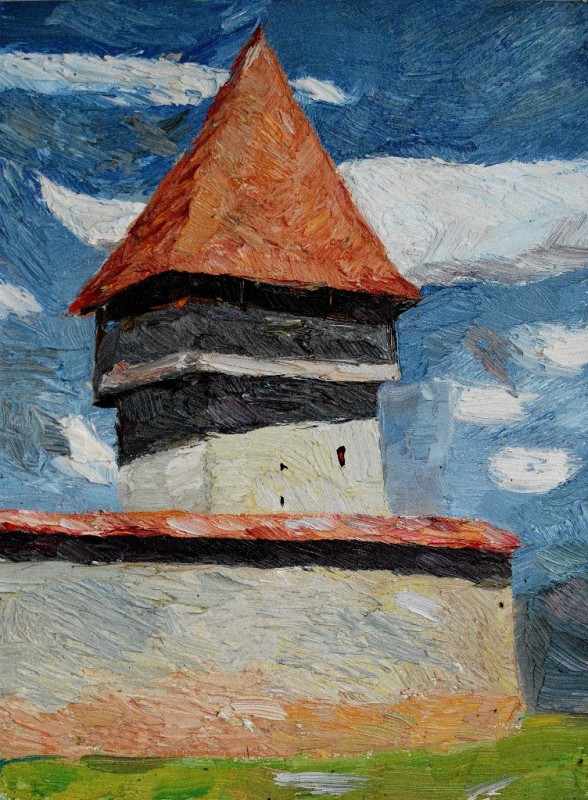 "Studiu. Figură" by Александру Мустеацэ, 2015, масло / холст