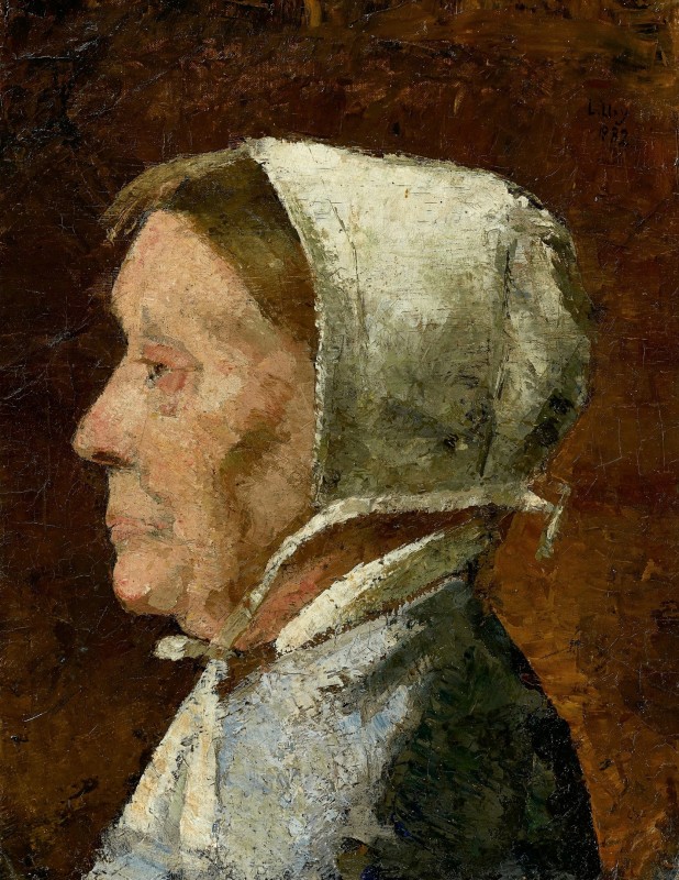 "Pictură. Portret" by Lesser Ury