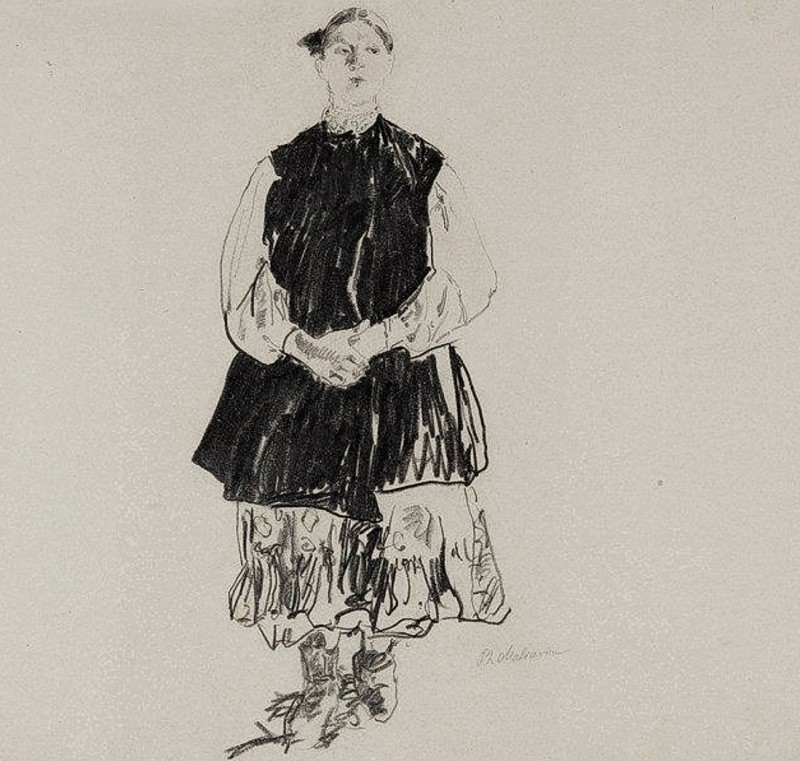 "Drawing. Figure" by Filipp Andreevich Malyavin