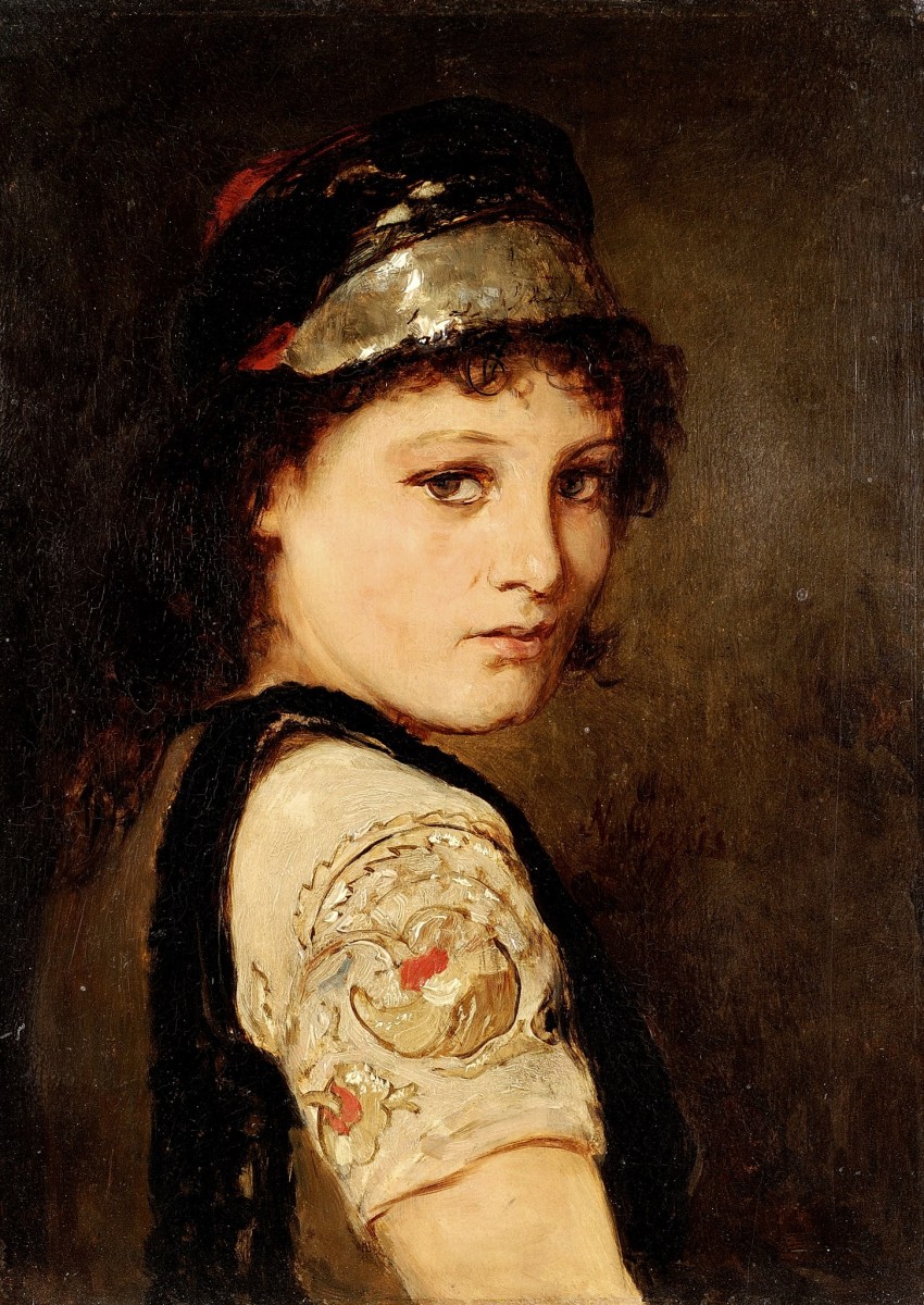 "Painting. Portrait" by Nikolaos Gyzis