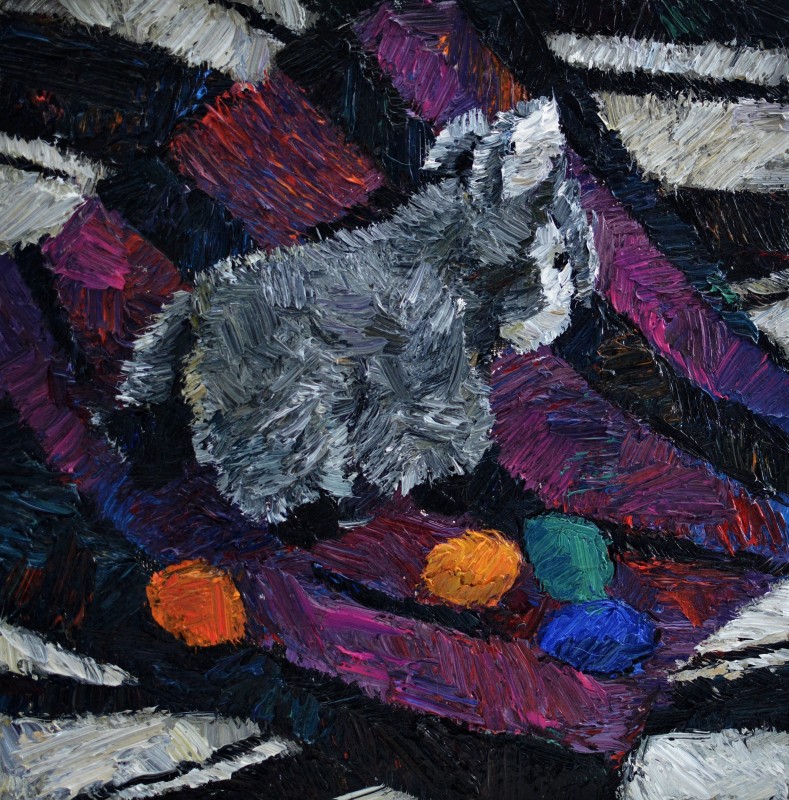 "Natură statică de Paști" by Влада Cибуc, 2017, 300x300mm, масло / холст