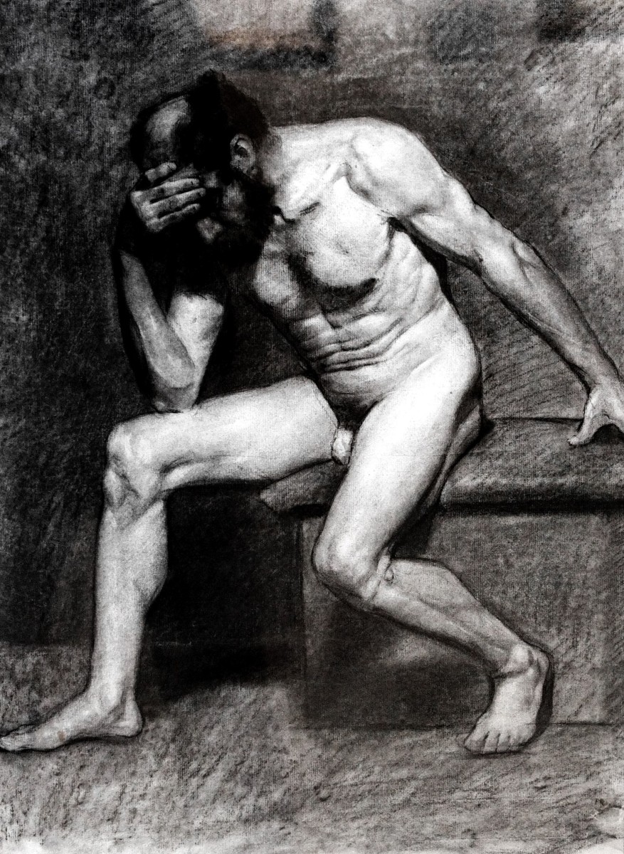 "Drawing. Nude" by Ulpiano Checa