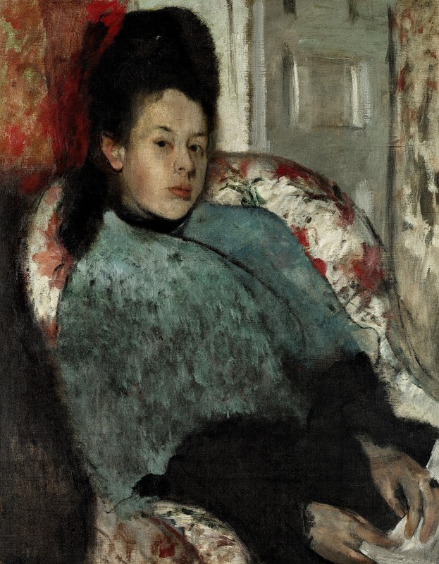 "Pictură. Figură / semifigură" by Edgar Degas