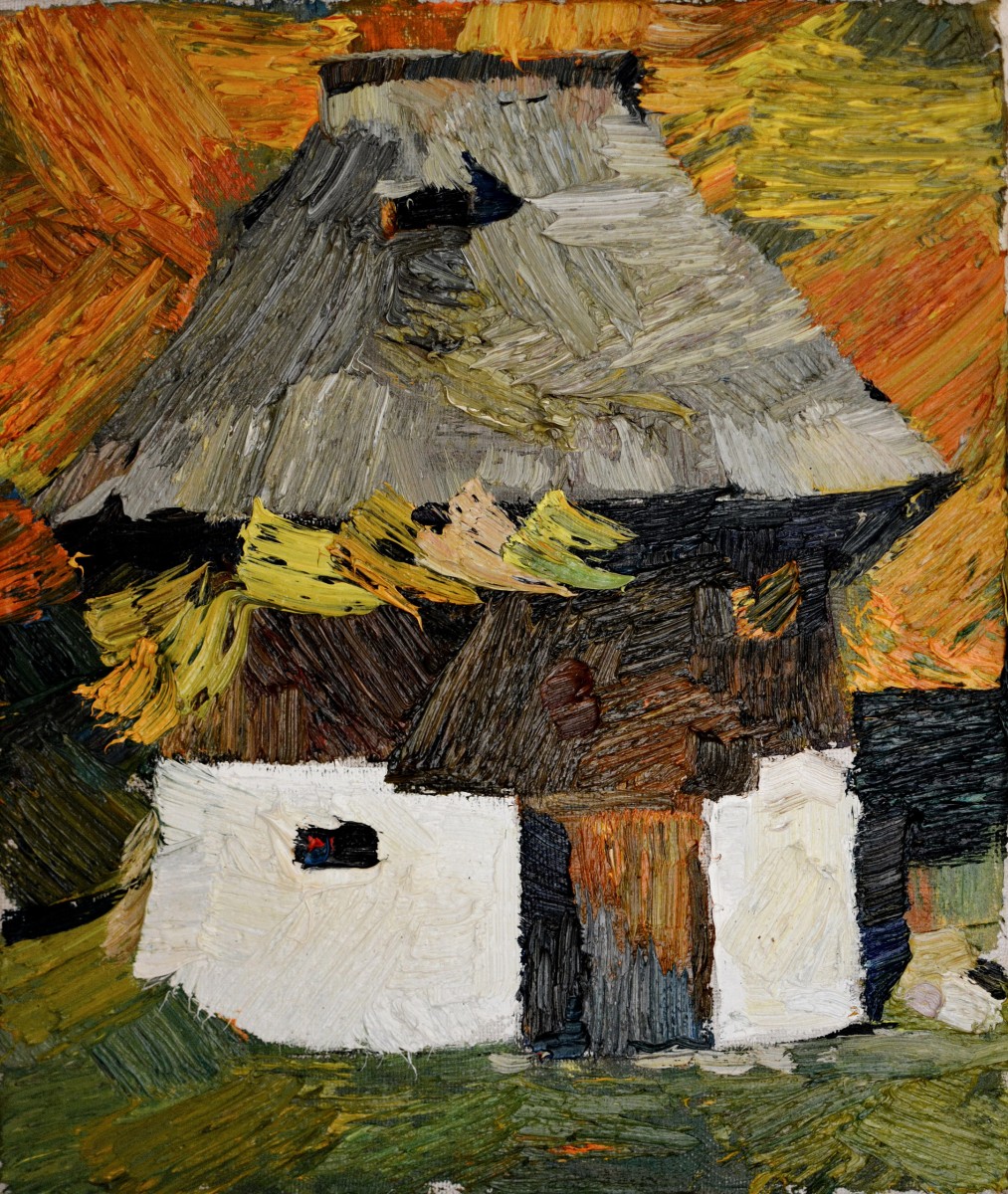 "Căsuță. Sibiu ASTRA" by Cезар Cёбану, 2015, 300x250mm, масло / холст