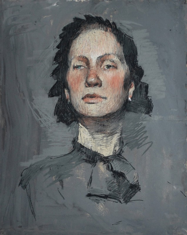 "Portret" by Cătălin Graur, 2016, 500x400mm, pastel on paper
