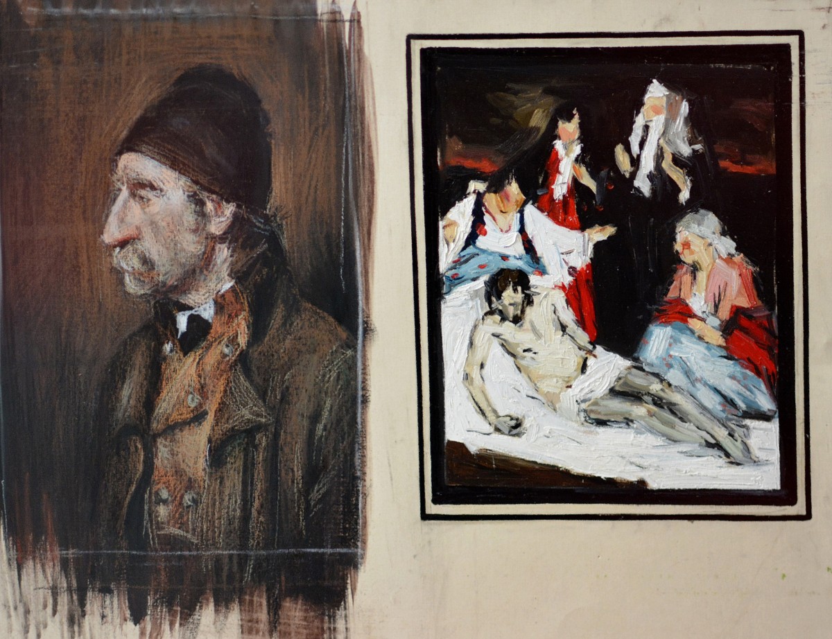 "Copii" by Mădălina Casian, 2015, 400x500mm, pastel and guash on paper