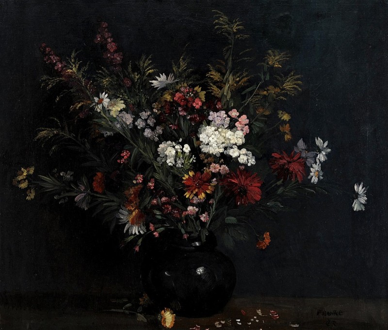 "Painting. Flowers" by Amandus Faure