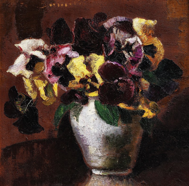 "Painting. Flowers" by Octav Băncilă