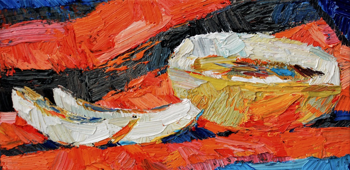 "Painting. Long term" by Ștefan Mocanu, 200x400mm, oil on canvas