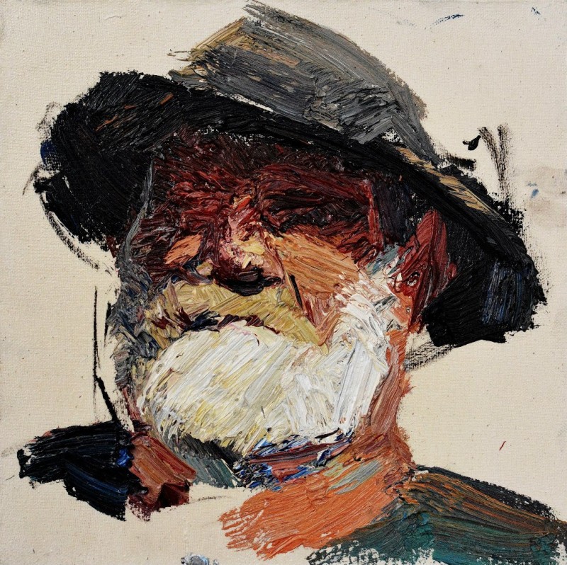 "Studiu. Portret" by Vlada Cibuc, 2015, 300x300mm, oil on canvas