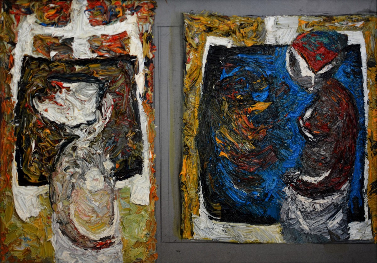 "Studii către diplomă" by Cаролина Леагул, 2014, 250x360mm, масло / холст