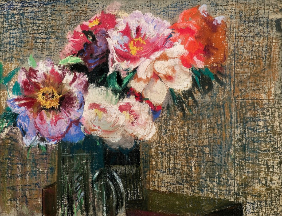 "Painting. Flowers" by Leon Wyczółkowski