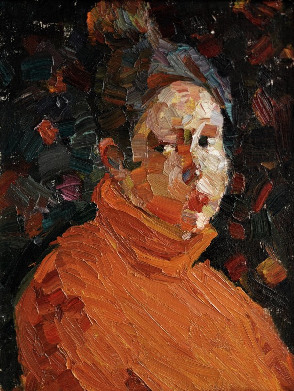 "Portret" by Cristina Chelaru, 1999, 450x350mm, oil on canvas