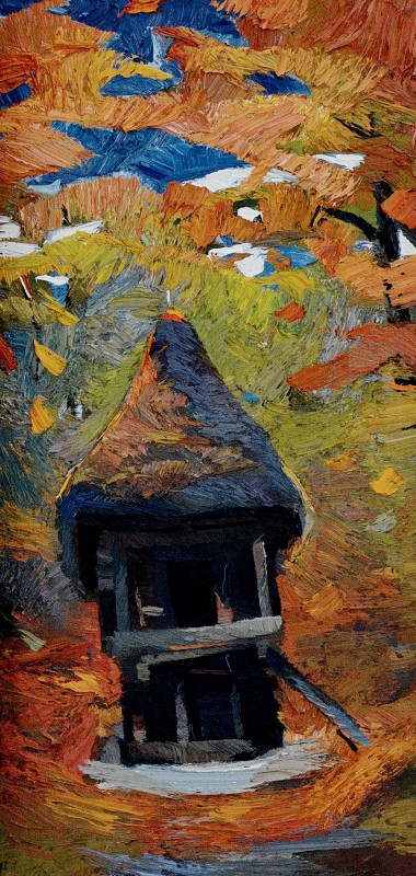 "Сибиу" by Анатол Гимпу, 2012, 600x300mm, масло / холст