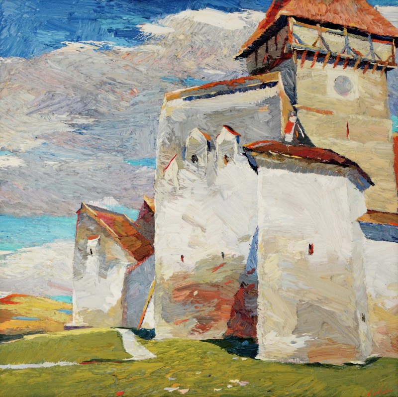 "Etude. Dealu Frumos" by Anatol Ghimpu, 2006, 520x520mm, oil on canvas