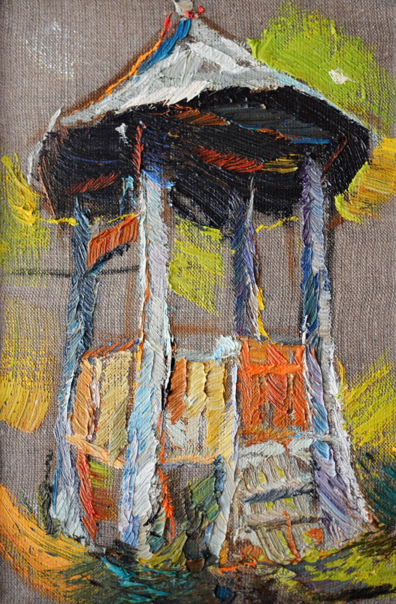 "Motiv. Fîntînă" by Мэдэлина Cасиан, 2015, 300x200mm, масло / холст