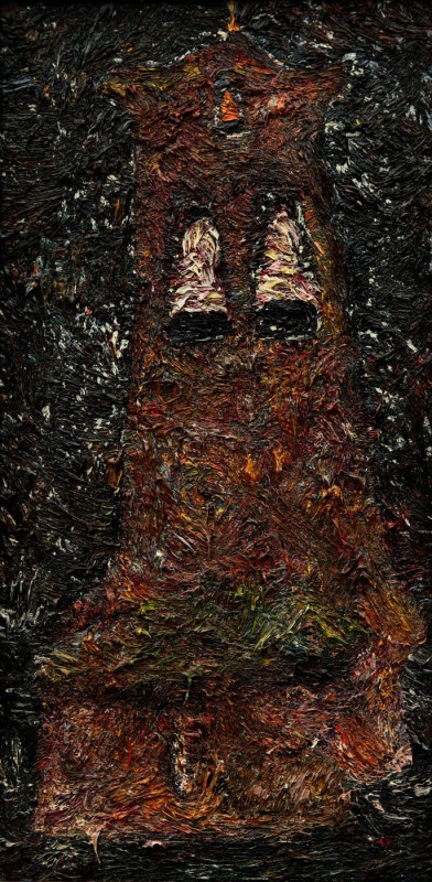"Temple" by Ниcолета Стати, 2001, 420x840mm, масло / холст