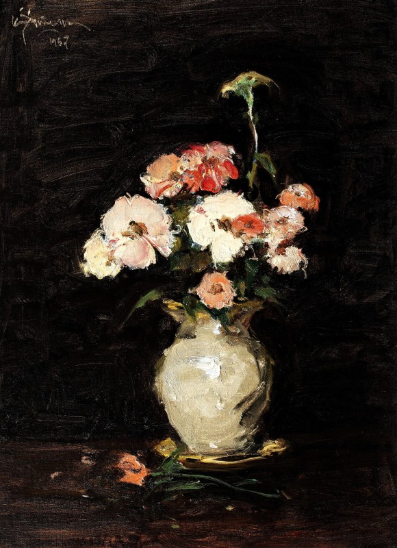 "Painting. Flowers" by Eustațiu Stoenescu
