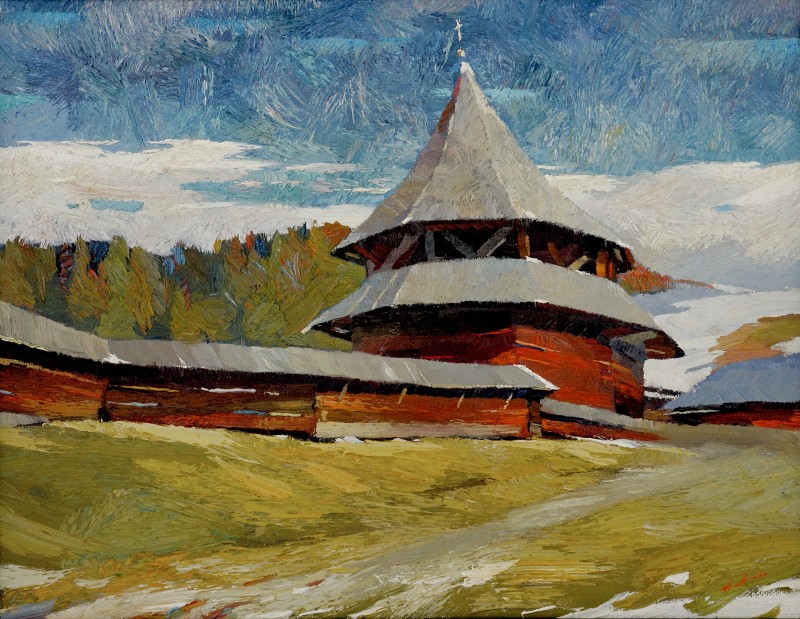 "Moldovița" by Anatol Ghimpu, ulei pe pânză