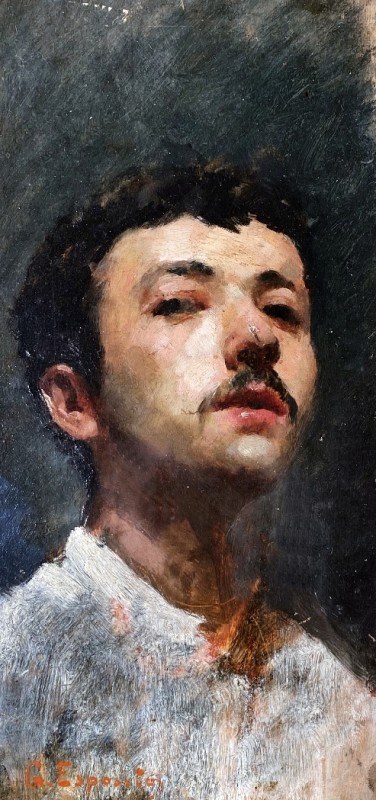 "Pictură. Portret" by Gaetano Esposito
