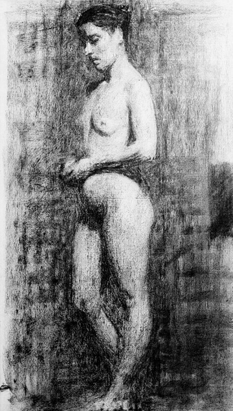 "Drawing. Nude. Figure" by Thomas Pollock Anshutz