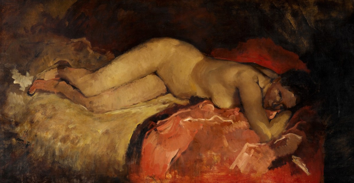 "Painting. Nude" by George Hendrik Breitner