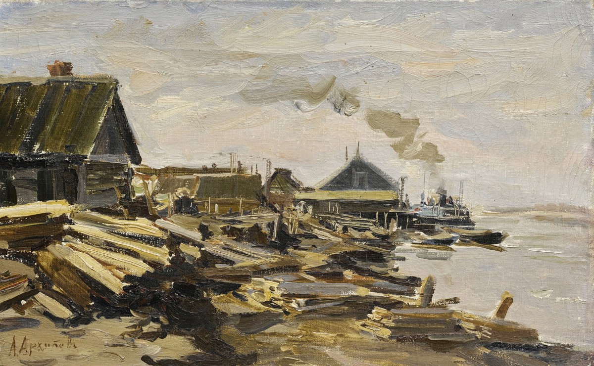 "Compoziție" by Abram Efimovich Arkhipov