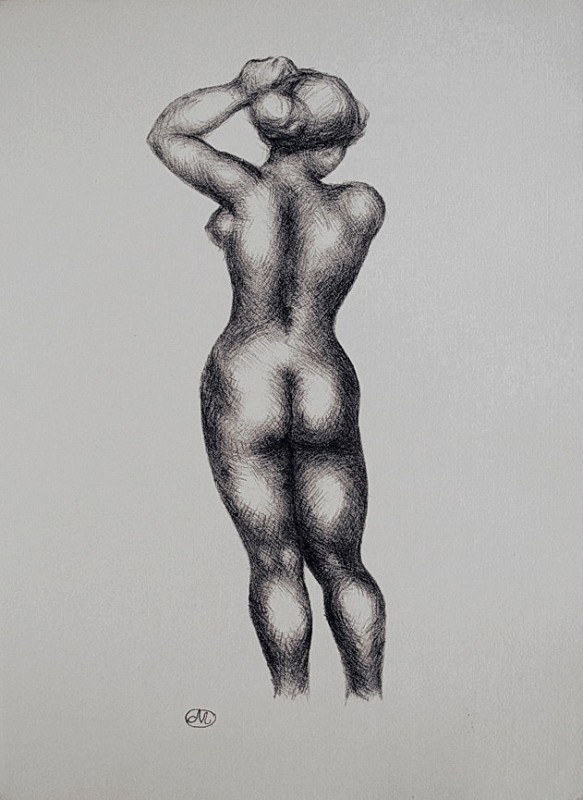"Drawing. Nude" by Aristide Maillol