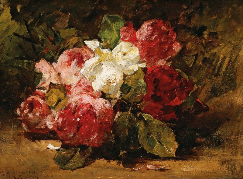 "Pictură. Flori" by Georges Jeannin