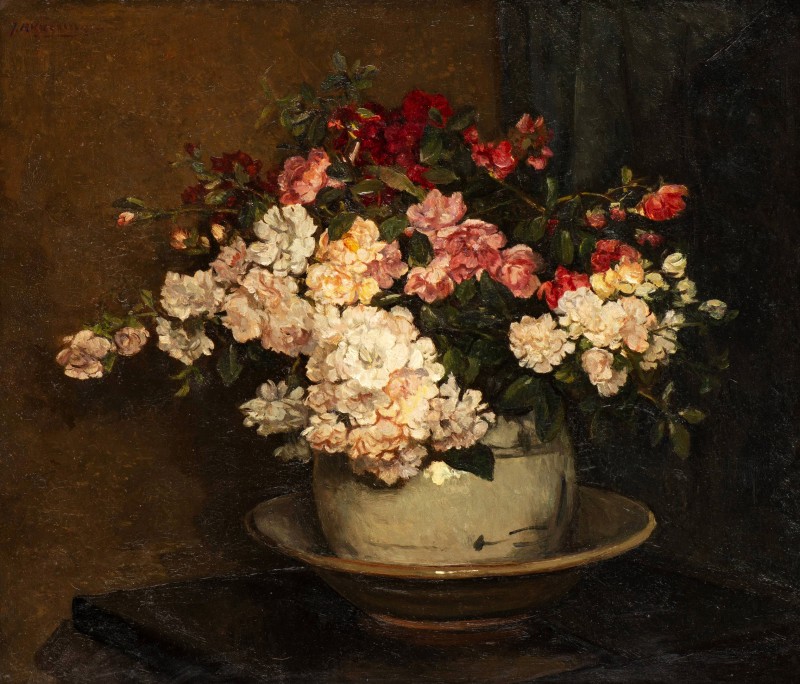 "Painting. Flowers" by Johannes Evert Hendrik Akkeringa
