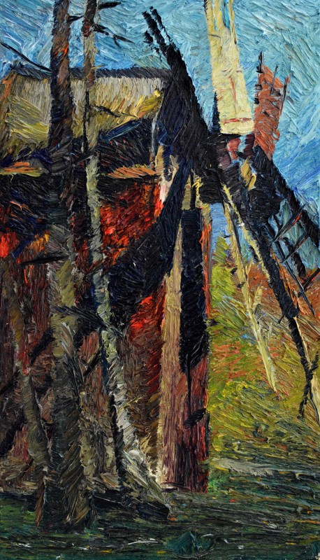 "Painting. Pleinair. Long term" by Vlada Cibuc, 520x300mm, oil on canvas
