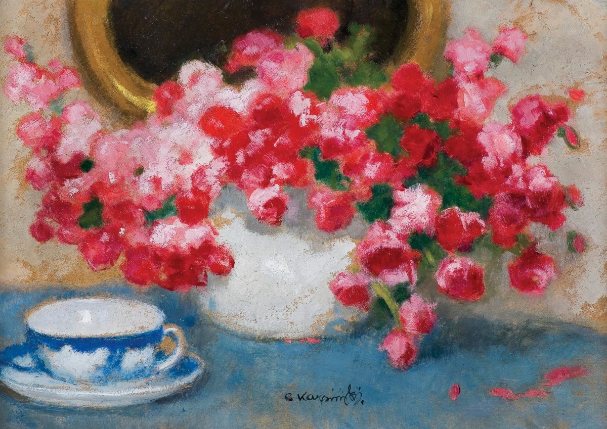 "Drawing. Flowers" by Alfons Karpiński