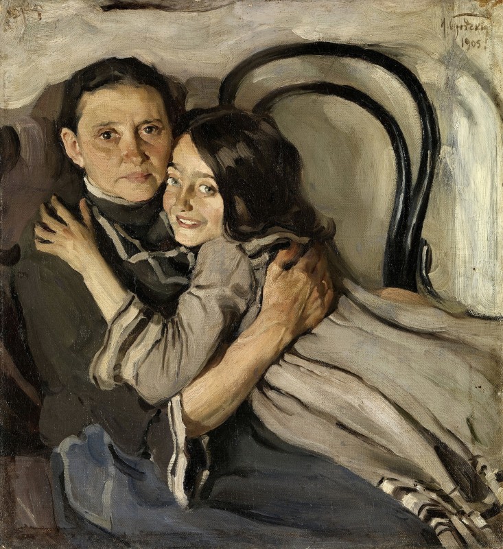 "Painting. People" by Isaak Izrailevich Brodsky