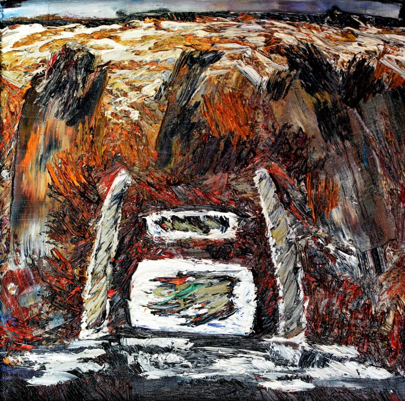"Motiv. Butuceni" by Vlada Cibuc, 2017, 300x300mm, oil on canvas