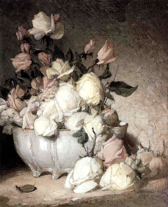 "Painting. Flowers" by John Ferguson Weir