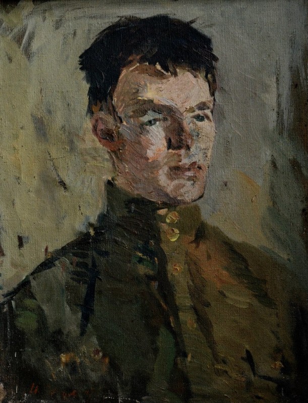 "Pictură. Portret" by Ion Jumati, ulei pe pânză