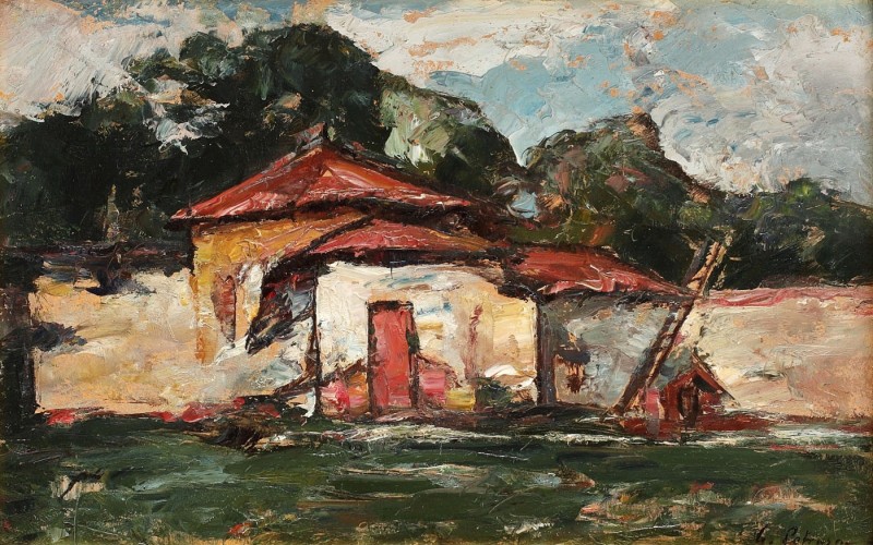 "Painting. Rural" by Gheorghe Petrașcu