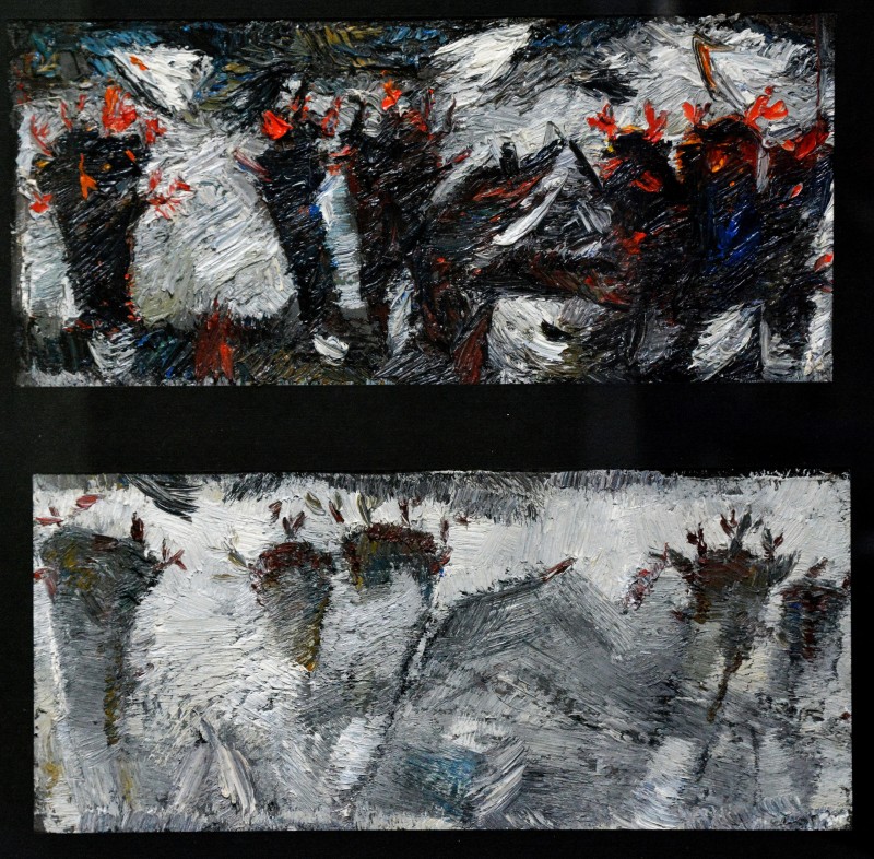 "Drawing. Long term" by Vlada Cibuc, 100x300mm, 100x300mm, Oil on paper