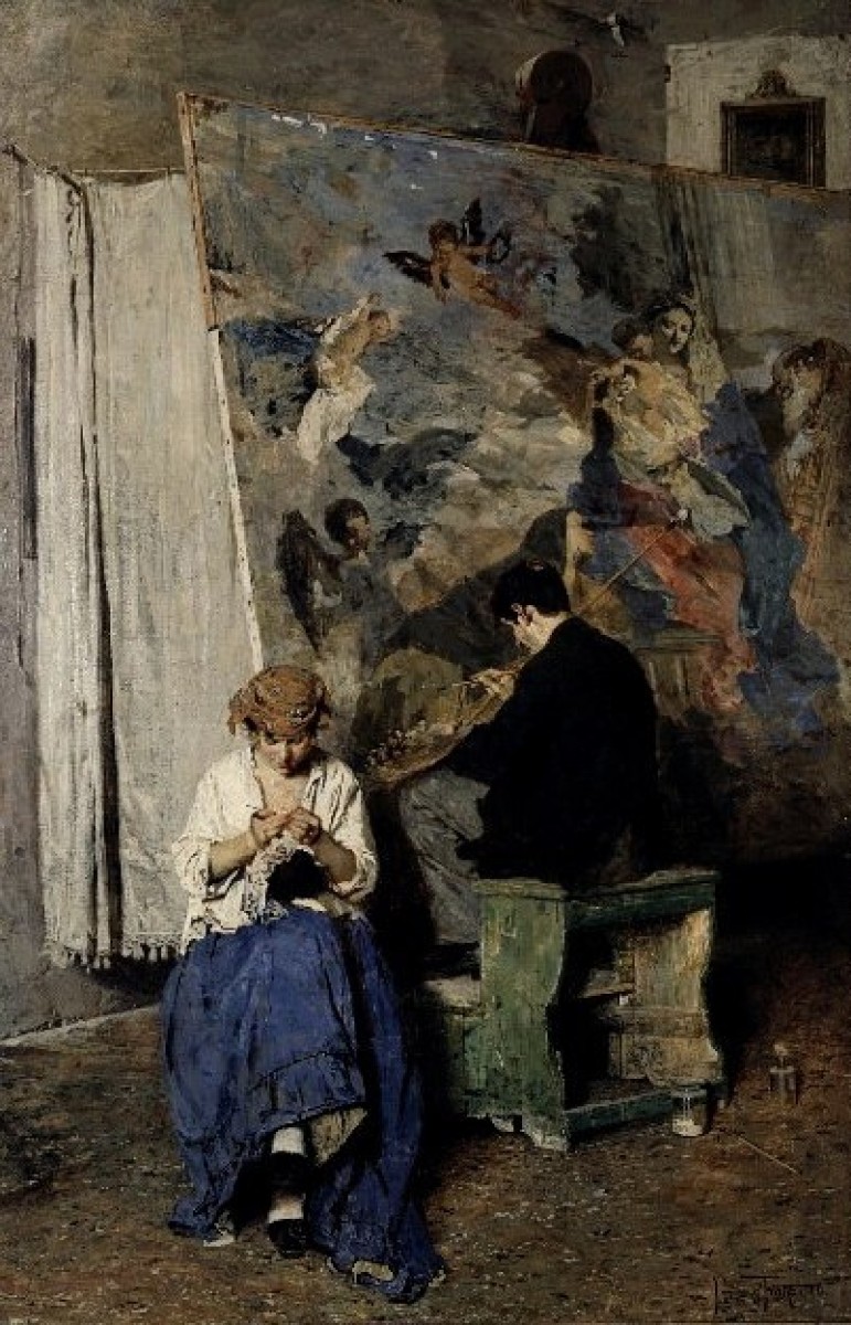 "Compoziție" by Giacomo Favretto