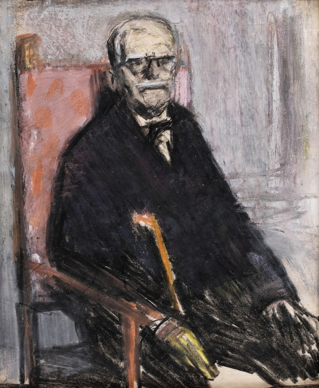 "Pictură. Figură / semifigură" by Corneliu Baba