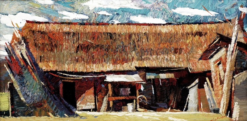 "Этюд. Молдовица" by Анатол Гимпу, 2004, 300x600mm, масло / холст