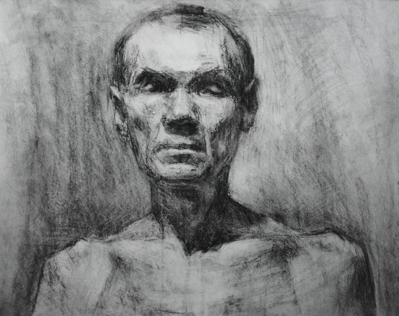 "Portret cu centura umerilor" by Ioan Postică, 2015