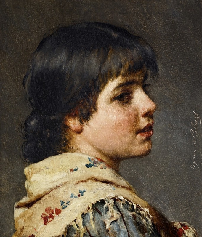 "Painting. Portrait" by Eugene de Blaas