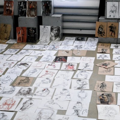 Nicoleta Stati at Ziua schițelor și studiilor la Liceul Academic de Arte Plastice Igor VIERU