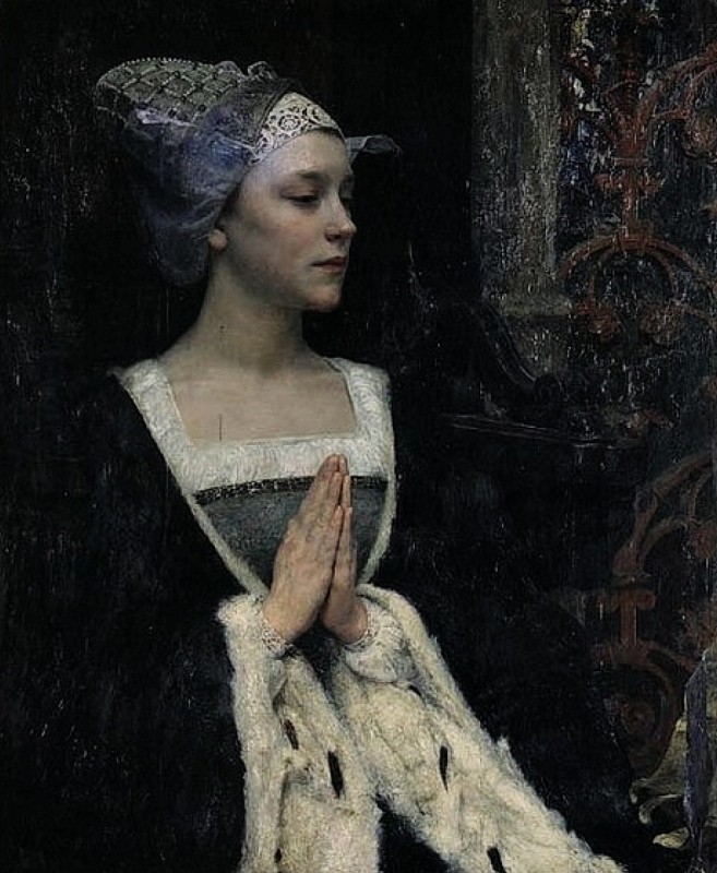 "Painting. Portrait" by Edgar Maxence