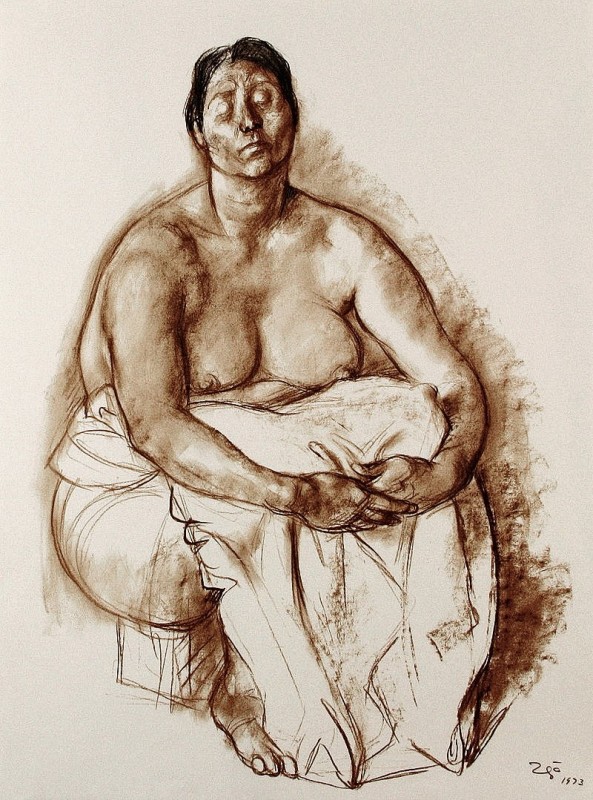 "Drawing. Nude" by Francisco Zúñiga