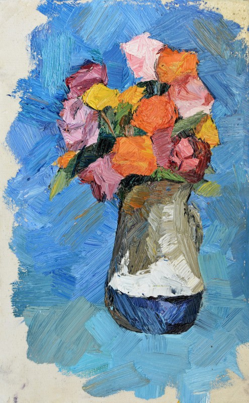 "Studiu. Flori" by Арина Стахи, 2016, 400x250mm, масло / холст